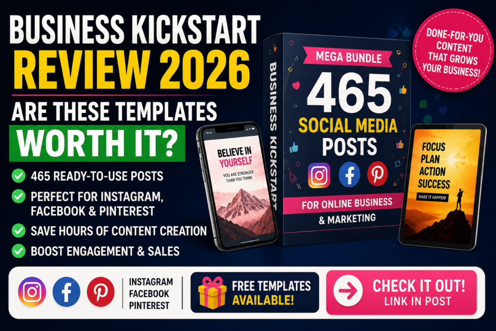 Free Social Media Templates Review 2026 Are Business Kickstart Templates Worth It